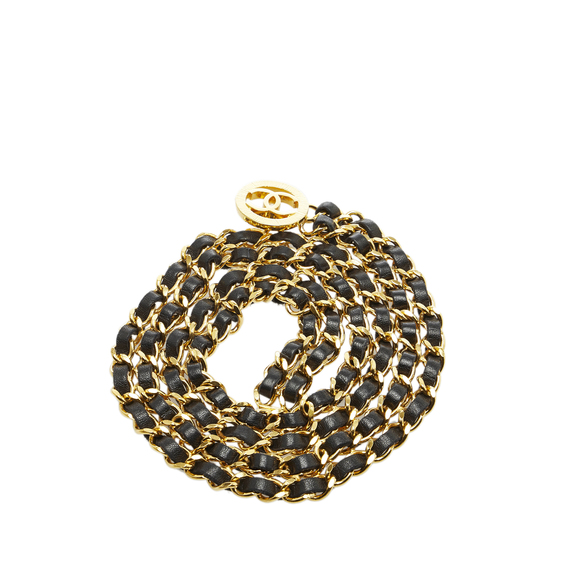 Chanel CC Leather Chain-Link Belt - Picture 3 of 6